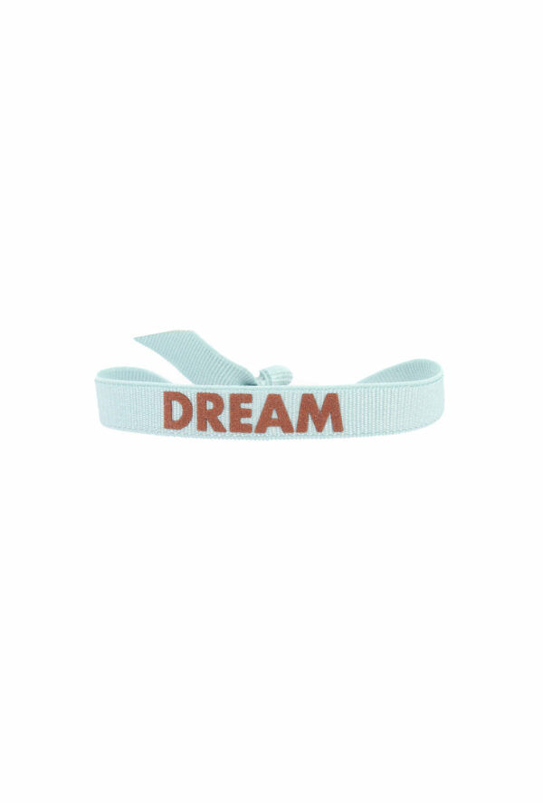 bracelet stretch unisexe ajustable et waterproof Dream bleu et marron- unisexe - bijou ajustable et waterproof