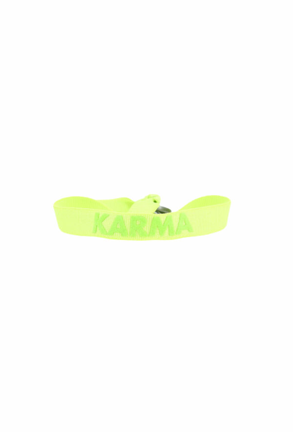 bracelet stretch unisexe ajustable et waterproof Karma vert - unisexe - bijou ajustable et waterproof
