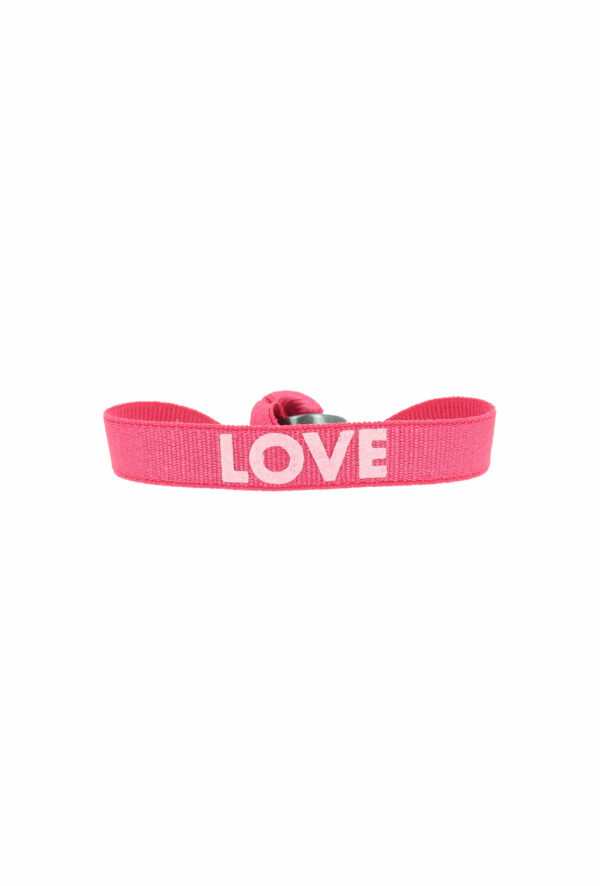 bracelet stretch unisexe ajustable et waterproof Love rose - unisexe - bijou ajustable et waterproof