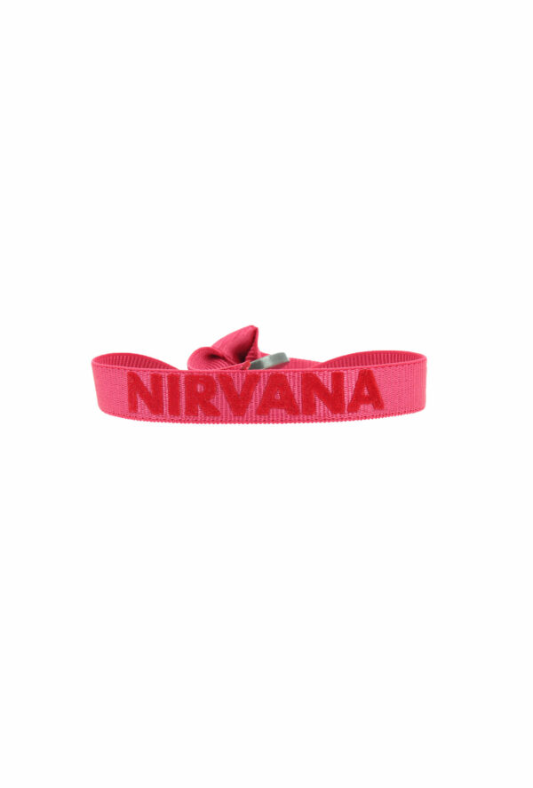 bracelet stretch unisexe ajustable et waterproof Nirvana rose et rouge- unisexe - bijou ajustable et waterproof