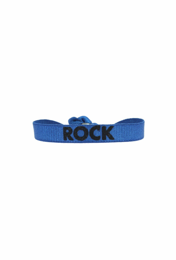 bracelet stretch unisexe ajustable et waterproof rock noir et bleu - unisexe - bijou ajustable et waterproof