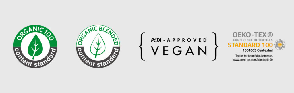 sweats unisexe organic 100, organic blended, peta approuved vegan - coton organique